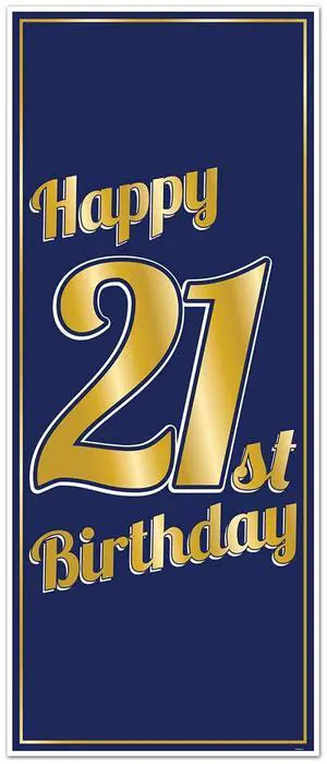 21St  Birthday Door Cover