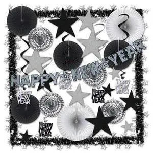 Shimmering Silver Ny Decorating Kit