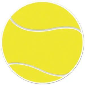 Beistle Tennis Ball Cutout Sports Party Decorations  10""  Yellow/White