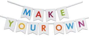 Festive Letter Streamer Kit - 12 Colorful Streamers For Vibrant Displays