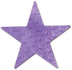 Embossed Foil Star Cutout