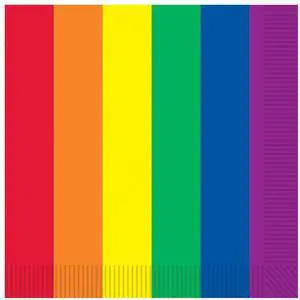 Vibrant Rainbow Luncheon Napkins - 12 Pack For Parties And Special Occasions