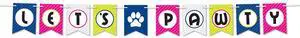 Vibrant Festive Streamers - Let'S Pawty! (Pack Of 12)