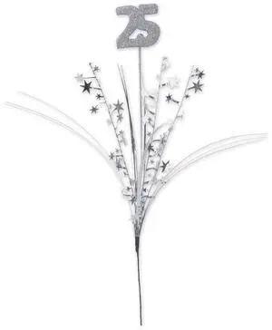Glittered  25  Metallic Star Spray