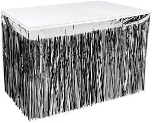 Pkgd 2-Ply Metallic Table Skirting