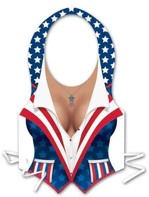 Plastic Female Patriotic Vest