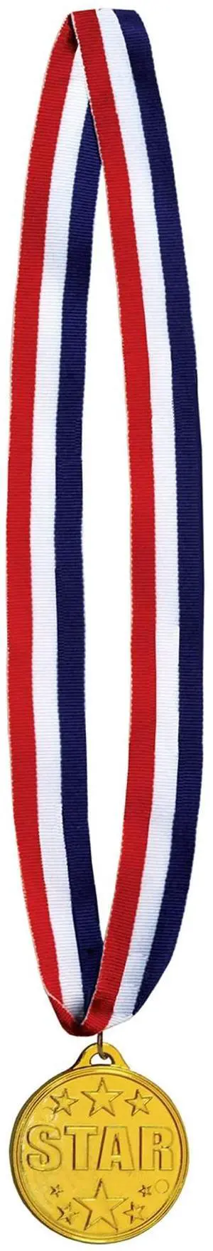 Star Medal W/Ribbon