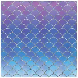 Enchanting Mermaid Scales Luncheon Napkins - Pack Of 12
