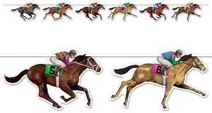 "Horse Racing Streamer Pack: Festive And Vibrant Decor For Horse Racing Events"