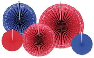 Bandana Accordion Paper Fans