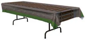 Railroad Track Tablecover - Pack Of 12: Durable, Fun, And Themed Party Decor