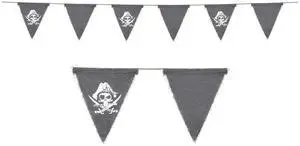 Pirate Fabric Pennant Banner Set - 12 High-Quality Banners For Adventure-Filled Parties
