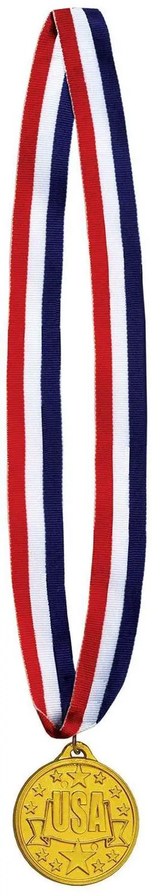 Usa Medal W/Ribbon