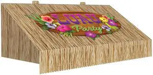 3-D Tiki Bar Awning Wall Decoration
