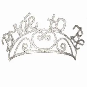 Glittered Metal Bride To Be Tiara