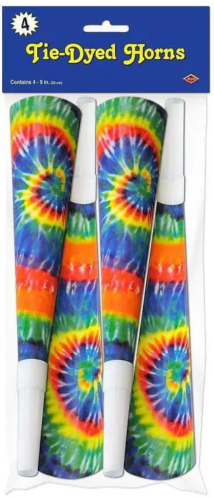 Pkgd Tie-Dyed Horns