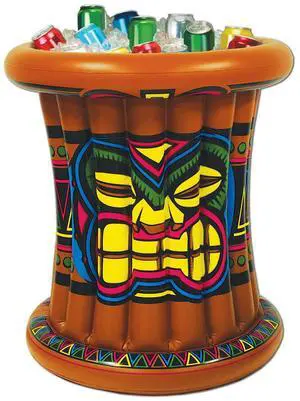 Beistle 25" x 22" Inflatable Tiki Cooler 50257