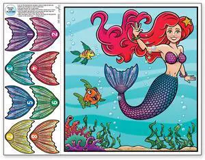 Mermaid Tail Game: Fun Party Entertainment For Kids And Adults (Pack Of 24)