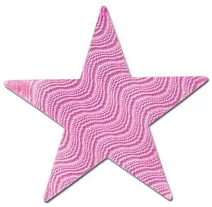 Embossed Foil Star Cutout