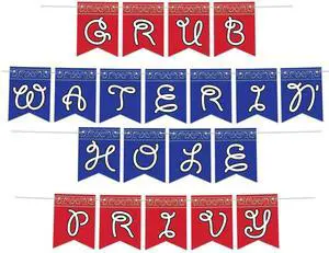 Wild West Party Streamer Set - 12 Colorful Streamers For Festive Decor