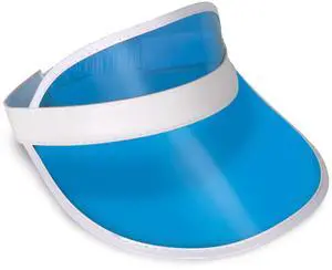 Clear Blue Plastic Dealer'S Visor