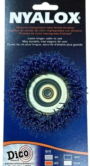 Dico 541-786-21/2 Nyalox Cup Brush 21/2-Inch Blue 240 Grit