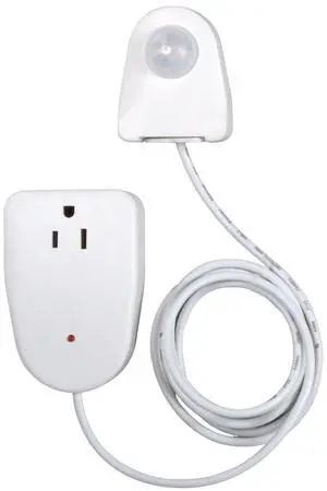 MLC12BC-4 Indoor Plug-in Corded Motion Activated Light Control, Single, White MLC12BC-4 Indoor Plug-in Corded Motion Activated Light Control, Single, White