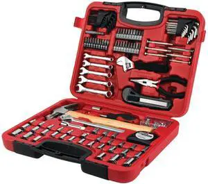 Performance Tool W1532 107pc Home & Auto Tool Set, Hand Tools - Tool Sets , Red