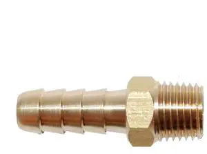 Attwood Universal Brass Fuel Hose Fitting - 1/4" NPT x 5/16" Barb