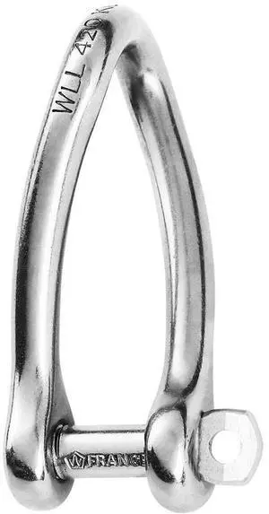 Wichard Captive Pin Twisted Shackle - Diameter 6mm - 1/4"