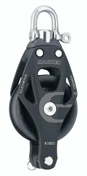 Harken 60mm Single Aluminum Element Block w/Swivel & Becket