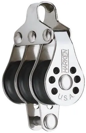 Harken 22mm Triple Micro Block w/Becket- Fishing