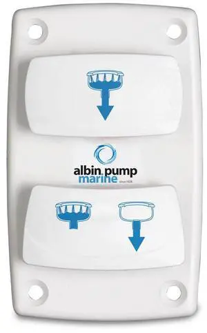 Albin Group Marine Control Silent Electric Toilet Rocker Switch