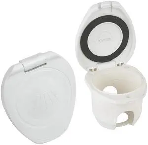 Scandvik Replacement White Cup & Cap f/Recessed Shower