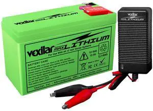Vexilar 12V - 12 AH MAX Lithium Battery w/V-420L Rapid Charger