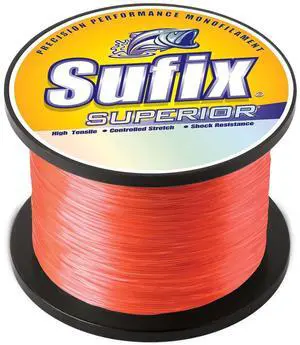 Sufix Superior Neon Fire Monofilament - 6lb - 2155 yds