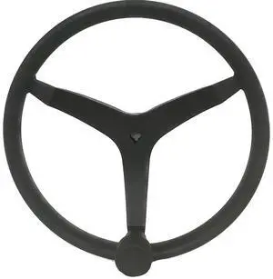 Uflex - V46 - 13.5" Stainless Steel Steering Wheel w/Speed Knob - Black