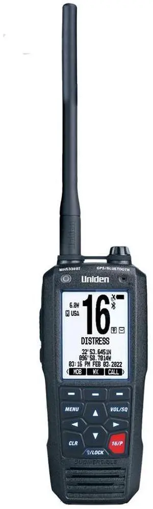 Uniden MHS338BT VHF Marine Radio w/GPS & Bluetooth