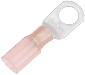 Pacer 8 AWG Heat Shrink Ring Terminal - 3/8" Stud Size - 25 Pack