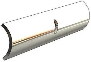TACO Hollow Back 304 Stainless Steel Rub Rail Insert 3/4" x 6'