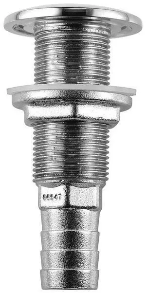 Attwood Stainless Steel Thru-Hull Standard Straight Barbed - 3/4" Inner Diameter