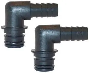Jabsco Port Kit 90-Degree Elbow 1/2" Hose Fitting - Pair
