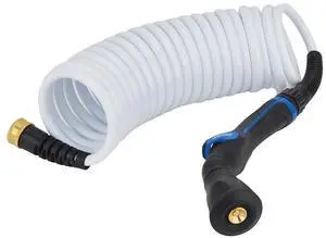 HoseCoil Skipper Spray System w/20' 3/8" Hose - White