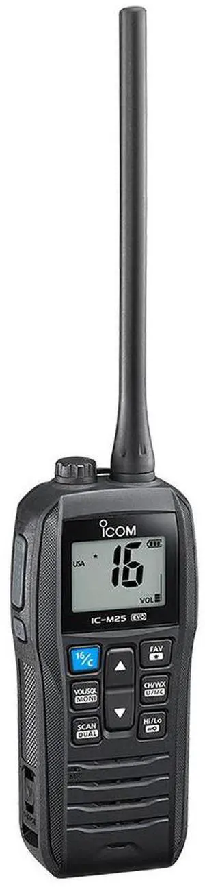 Icom M25 EVO Handheld VHF Radio - Black