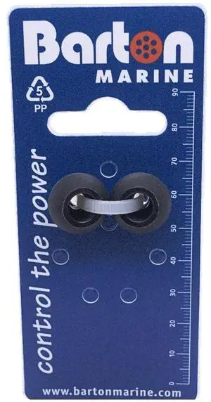 Barton 4mm Rope Stoppers - Black - Pair