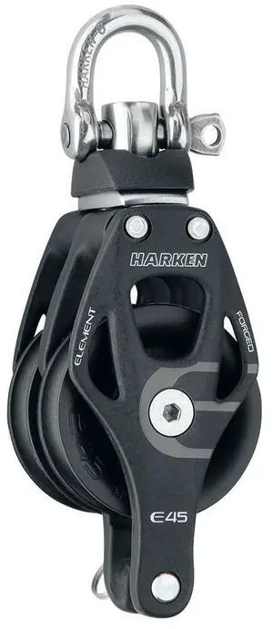 Harken 45mm Double Element Block w/Swivel & Becket