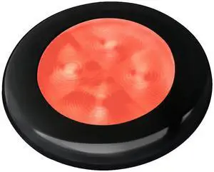 HELLA SLIM LINE COURTESY HI INTENSITY RED BLACK BEZEL 12V
