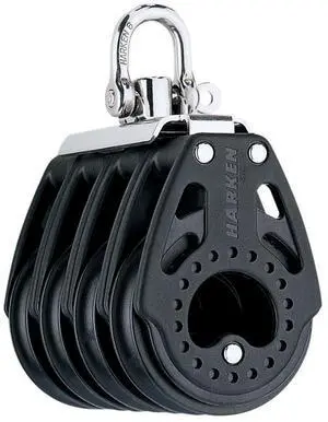 Harken 57Mm Carbo Quad Block - Swivel