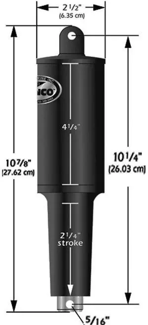 Lenco 12V 1-1/4" Stroke 5 Lobe Actuator - 5/16" - 3/8"