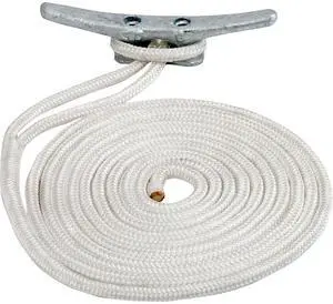 Sea-Dog Double Braided Nylon Dock Line - 5/8" X 50&#39, - White